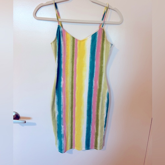 🩶Fashion Nova Striped Dress - Picture 1 of 3